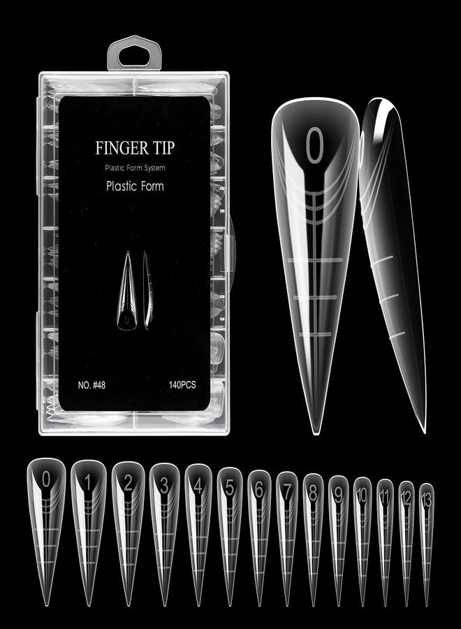 NMKL38 120PCS Dual Nail Forms 12 Sizes Extension Poly Nail Gel Full Cover Nail Molds (TI17V) - Image 1